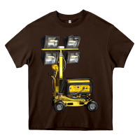 Chocolate Brown Towable Light Towers Heavy Core Tee - LillyAllenDesigns