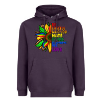 Plum Be careful who you hate it could be someone you Heavyweight Hoodie - FaDigitalArtStudio