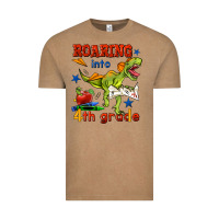 Vintage Coffee roaring into 4th grade Vintage Tee - BundleAndBundleShop