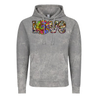 Cloud Rock tie dye sunflower love Vintage Hoodie - RanaPortraitStore