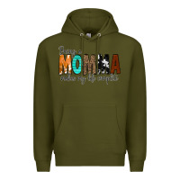 Army Green Being a Momma Makes My Life Complete Premium Hoodie - CowCowDesign