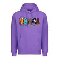 Purple Being a Momma Makes My Life Complete Premium Hoodie - CowCowDesign
