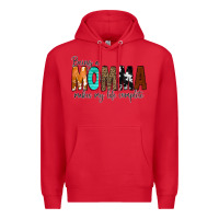 Red Being a Momma Makes My Life Complete Premium Hoodie - CowCowDesign