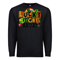 Black lucky teacher squad St. Patricks Day Premium Sweatshirt - FaDigitalArtStudio