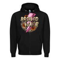 Black Spoiled Wife Mother's Day Zipper Hoodie - CowGirlArtShop