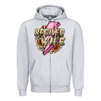 Heather Grey Spoiled Wife Mother's Day Zipper Hoodie - CowGirlArtShop