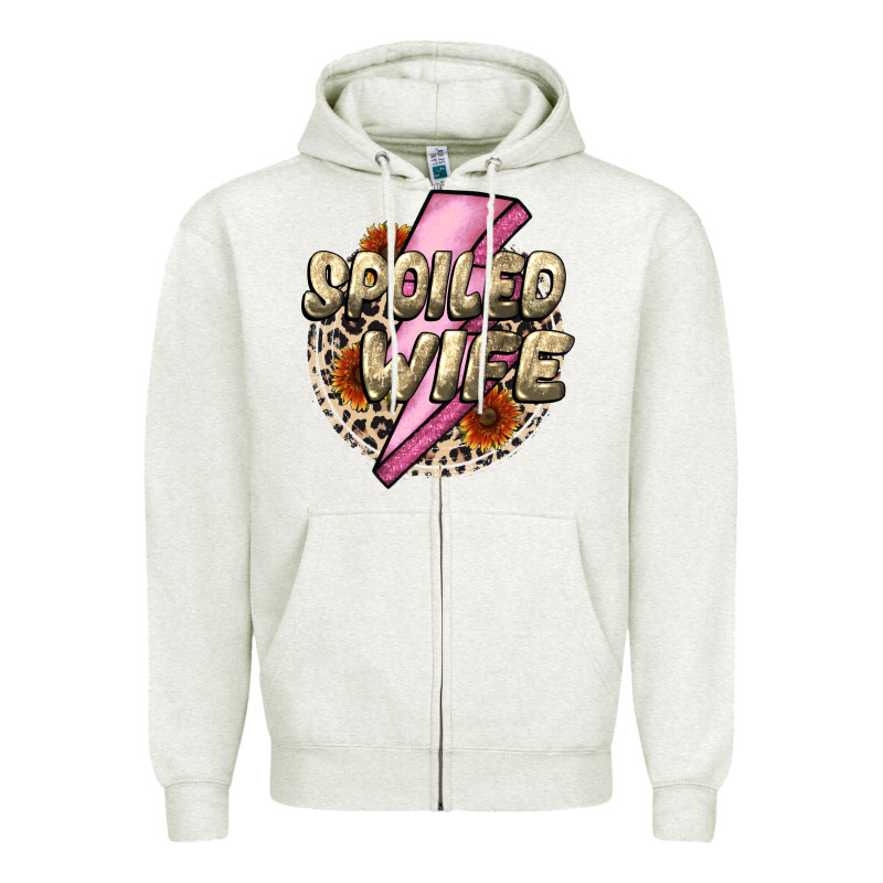Spoiled Wife Mother's Day Zipper Hoodie by CowGirlArtShop | Teevron