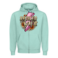 Seafoam Spoiled Wife Mother's Day Zipper Hoodie - CowGirlArtShop