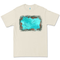 Bone gemstone turquoise leopard background Premium Tee - JahusDesignShop