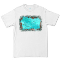 White gemstone turquoise leopard background Premium Tee - JahusDesignShop