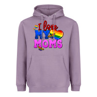 Lavender I love my moms Heavyweight Hoodie - FaDigitalArtStudio
