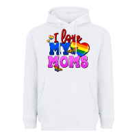 White I love my moms Heavyweight Hoodie - FaDigitalArtStudio
