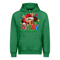 Emerald Merry Christmas Urban Hoodie - CowhideDigitalArt
