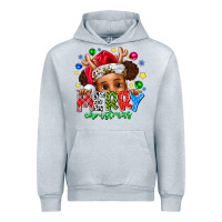 Heather Grey Merry Christmas Urban Hoodie - CowhideDigitalArt