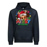 Navy Merry Christmas Urban Hoodie - CowhideDigitalArt