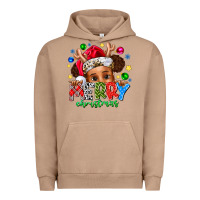 Pigment Burro Merry Christmas Urban Hoodie - CowhideDigitalArt