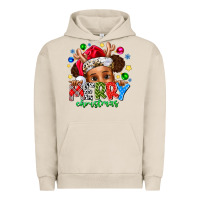 Pigment French Oak Merry Christmas Urban Hoodie - CowhideDigitalArt