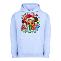 Pigment Grape Ice Merry Christmas Urban Hoodie - CowhideDigitalArt