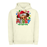 Pigment Pistachio Merry Christmas Urban Hoodie - CowhideDigitalArt