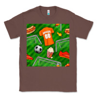 Chestnut soccer ball uniform and shoes seamless pattern Classic Tee - BundleAndBundleShop