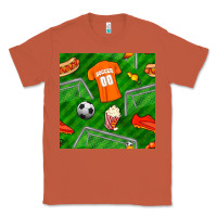 Copper soccer ball uniform and shoes seamless pattern Classic Tee - BundleAndBundleShop