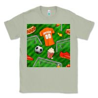 Matcha soccer ball uniform and shoes seamless pattern Classic Tee - BundleAndBundleShop