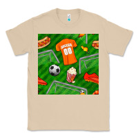 Mushroom soccer ball uniform and shoes seamless pattern Classic Tee - BundleAndBundleShop