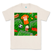 Natural soccer ball uniform and shoes seamless pattern Classic Tee - BundleAndBundleShop