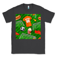 Smoke soccer ball uniform and shoes seamless pattern Classic Tee - BundleAndBundleShop