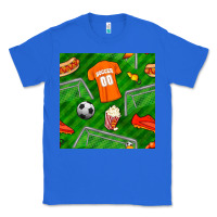 True Royal soccer ball uniform and shoes seamless pattern Classic Tee - BundleAndBundleShop