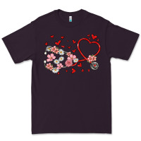 Plum valentine's day stethoscope Premium Tee - MaliasSmallBusiness