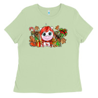 Matcha Joy unicorn Christmas Ladies Tee - NancyCooperArtShop