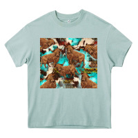 Arona astec cowhide highlands cow Heavy Core Tee - BarkalooDesign