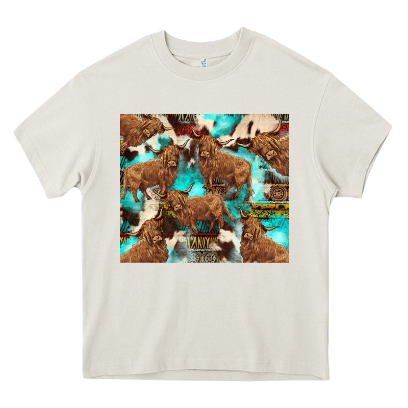 Astec Cowhide Highlands Cow Heavy Core Tee by BarkalooDesign | Teevron