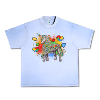 Grape Ice autism unicorn Urban Heavy Tee - LillyAllenDesigns
