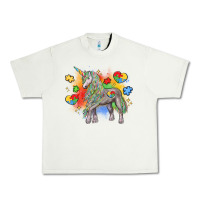 Pistachio autism unicorn Urban Heavy Tee - LillyAllenDesigns
