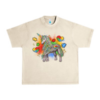 Sandshell autism unicorn Urban Heavy Tee - LillyAllenDesigns