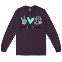 Plum Peace Love Sunshine Long Sleeve Tee - Bettercallsaul