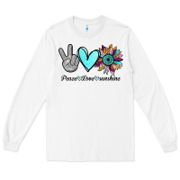 White Peace Love Sunshine Long Sleeve Tee - Bettercallsaul