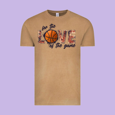 Basketball Love Of The Game Vintage Tee Designed By Jahusdesignshop