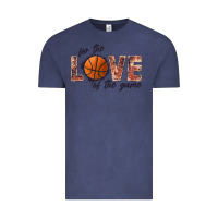 Vintage Denim basketball love of the game Vintage Tee - JahusDesignShop