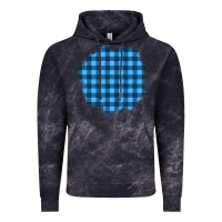 Cloud Black Winter Tartan Patch Vintage Hoodie - BundleAndBundleShop