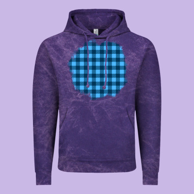 Winter Tartan Patch Vintage Hoodie Designed By Bundleandbundleshop