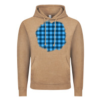Vintage Coffee Winter Tartan Patch Vintage Hoodie - BundleAndBundleShop