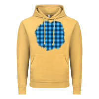Vintage Mustard Winter Tartan Patch Vintage Hoodie - BundleAndBundleShop