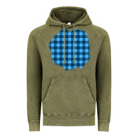 Vintage Olive Winter Tartan Patch Vintage Hoodie - BundleAndBundleShop