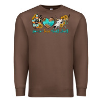 Chestnut peace love bull skull bbs Premium Sweatshirt - BundleAndBundleShop