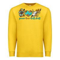 Lemon peace love bull skull bbs Premium Sweatshirt - BundleAndBundleShop