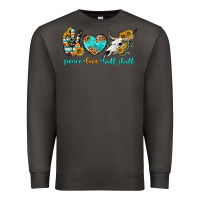 Smoke peace love bull skull bbs Premium Sweatshirt - BundleAndBundleShop