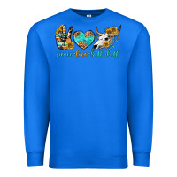 True Royal peace love bull skull bbs Premium Sweatshirt - BundleAndBundleShop